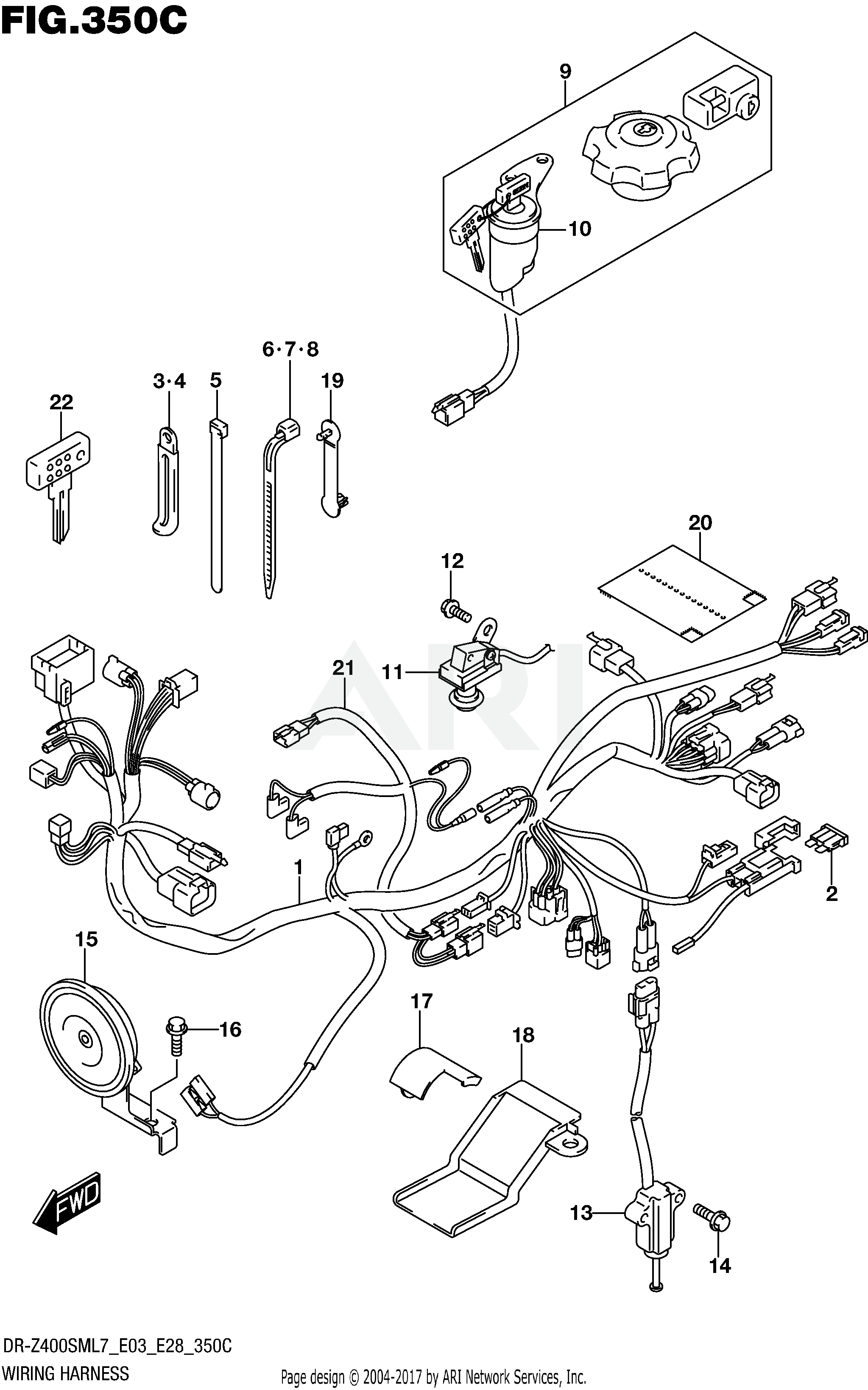 WIRING HARNESS (DR-Z400SML7 E33)