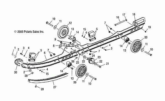 SUSPENSION, RAIL MOUNTING - S07NJ5BS/BE (4997279727B08)