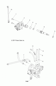 ENGINE, OIL PUMP and LINES - S16CW8 ALL OPTIONS (49SNOWOILPUMP12PR)