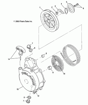 RECOIL STARTER - A05MH42AB/AG/AH (4999201549920154D04)