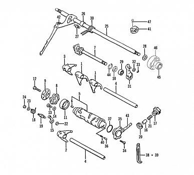 GEAR SHIFTING ASSEMBLY