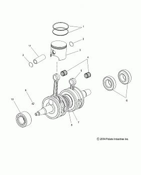 ENGINE, PISTON and CRANKSHAFT - S15DR6PEL (49SNOWPISTONCRANKSHAFT15600AS)