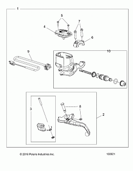 BRAKES, FRONT BRAKE LEVER and MASTER CYLINDER - A20SXN85A8/CA8 (100921)