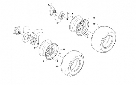 WHEEL AND TIRE ASSEMBLY