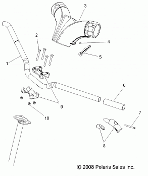 STEERING, HANDLEBAR - S09PP7FS/FE (49SNOWHANDLEBAR09TRBODRGN)