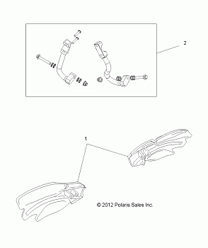 BODY, HANDGUARDS - A15SVE95AW (49ATVGUARD13850SCRAM)