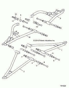 SUSPENSION, FRONT CONTROL ARMS - R18RHE99NK (701526)