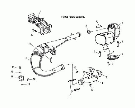 EXHAUST SYSTEM  - S06NP5BSA/NE5BSB (4997239723C07)