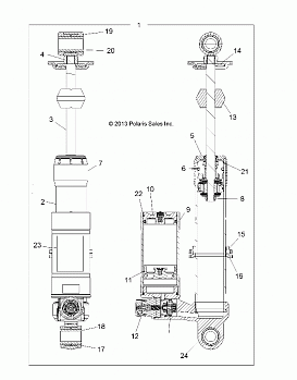 SUSPENSION, SHOCK, FRONT - A18SVE95BR