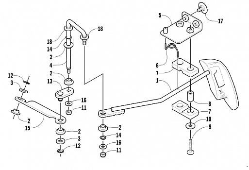 FRONT DRIVE SHIFT LINKAGE ASSEMBLY