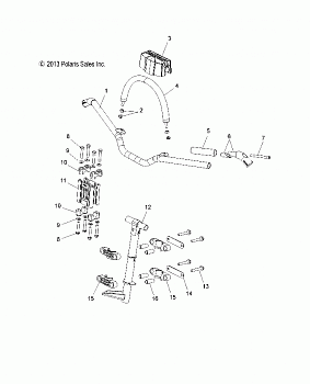 STEERING, HANDLEBAR MOUNTING - S16CM8 ALL OPTIONS (49SNOWHANDLEBAR14RMK)