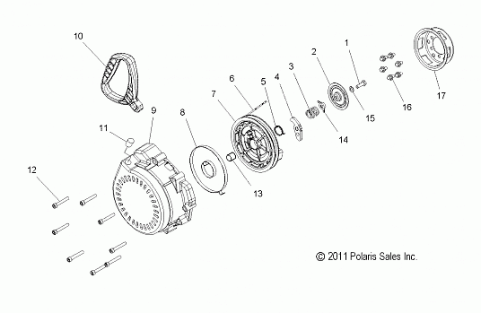 ENGINE, RECOIL STARTER - S17EEG6 ALL OPTIONS (49SNOWRECOIL12SB)