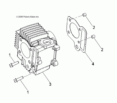 ENGINE, CYLINDER - A16YAF11AA (49ATVCYLINDER07OTLW90)