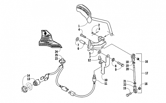 REVERSE SHIFT LEVER ASSEMBLY (OPTIONAL)