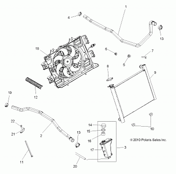 ENGINE, COOLING SYSTEM - A14TN55FA (49ATVCOOL11SPTRG550)