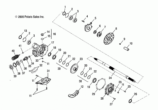 WHEELS, REAR AXLE - A09PB20EB (49ATVAXLE09PHXQD)