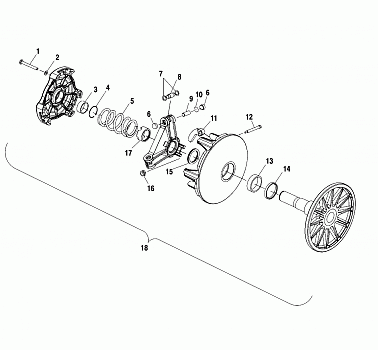 DRIVE CLUTCH - S01NB4BS (4960876087B012)