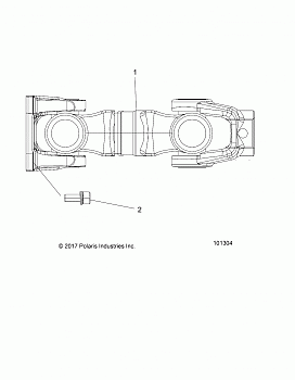 DRIVE TRAIN, PROP SHAFT, REAR - A18SVE95FR (101304)