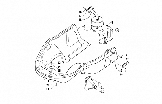 BELLY PAN AND EXHAUST ASSEMBLIES