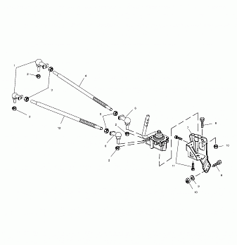 GEARCASE SELECTOR MOUNTING - A01CB32AA (4963966396C008)