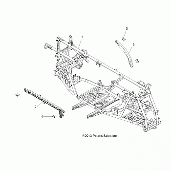 CHASSIS, MAIN FRAME - A14GH8EFI (49ATVFRAME14SP550)