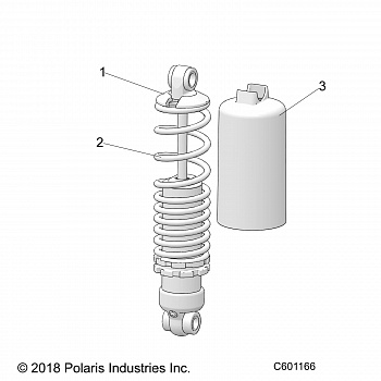 SUSPENSION, SHOCK, FRONT TRACK - S19EKB6PSL (C600831)