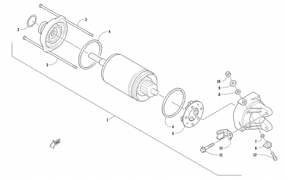 STARTER MOTOR ASSEMBLY