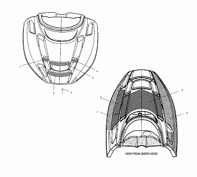 HOOD - FOIL/FOAM - S01NB4BS (4960876087A009)