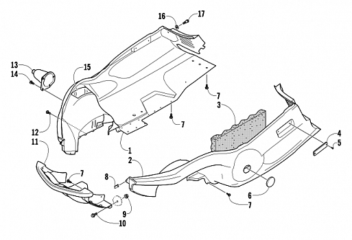 BELLY PAN AND FRONT BUMPER ASSEMBLY