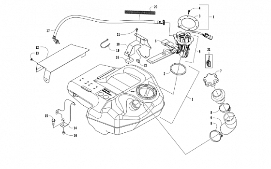 GAS TANK ASSEMBLY