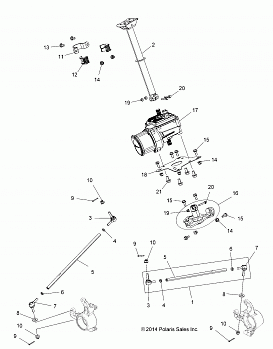 STEERING, STEERING POST ASM. - A18SVS95FR