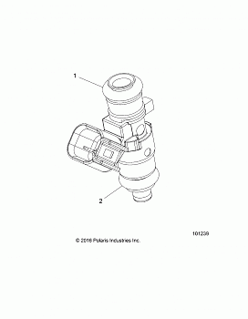 ENGINE, FUEL INJECTOR 2521068 O-RINGS - A16SEH57A7 (101239)
