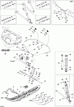 Front Suspension And Ski GSX 550F