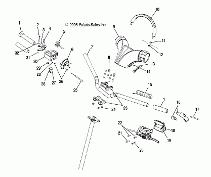 HANDLEBAR - S06PS6FS/FSA (4997459745B10)