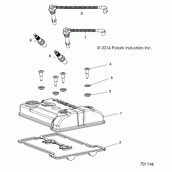 ENGINE, VALVE COVER, SPARKPLUGS and WIRES - Z18VBE99BW (701146)