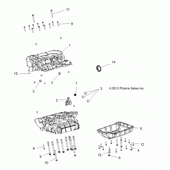 ENGINE, CRANKCASE - Z17VBE87N2 (49RGRCRANKCASE13900XP)