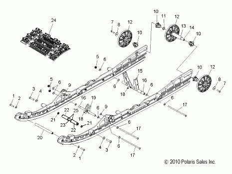 SUSPENSION, REAR - S15CL6/CW6 ALL OPTIONS (49SNOWSUSPRR11800SB)