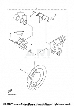 REAR BRAKE CALIPER