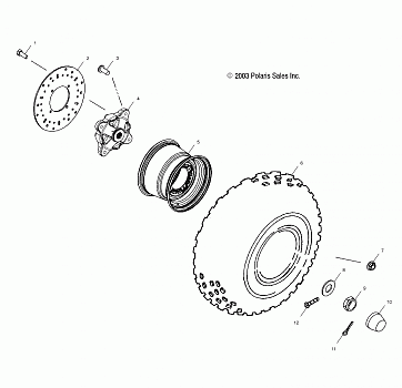 FRONT WHEEL - A03CH59AA/AF/AG (4977187718B07)