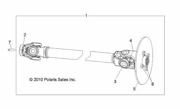 DRIVE TRAIN, FRONT PROP SHAFT - R20MAAE4G8/G9 (49LEVSHAFTPROP10SDW)