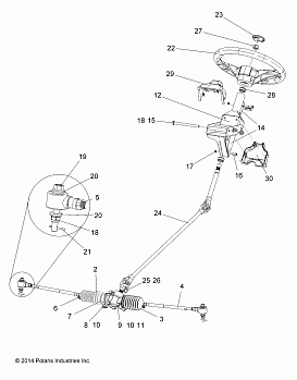 STEERING, STEERING ASM. - R19RNA57B1/B9 (49RGRSTEERING15325)