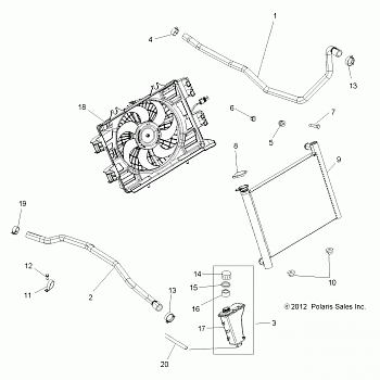 ENGINE, COOLING SYSTEM - A14DN8EFQ (49ATVCOOL13SPXP850)