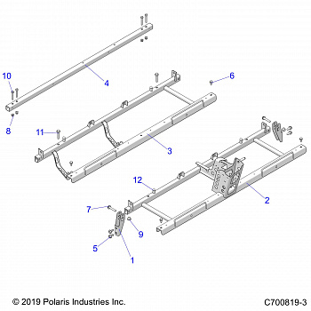 CHASSIS, SEAT SUPPORTS- G20GMJ99AP/AG/BP/BG (C700819-3)
