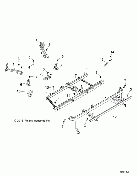 CHASSIS, MAIN FRAME MOUNTS - Z18VBE99BW (701143)