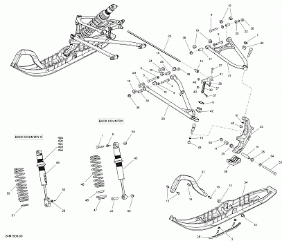 Front Suspension And Ski _24M1508