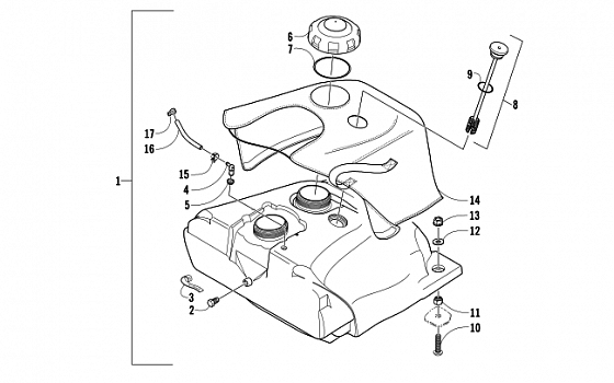 GAS TANK ASSEMBLY