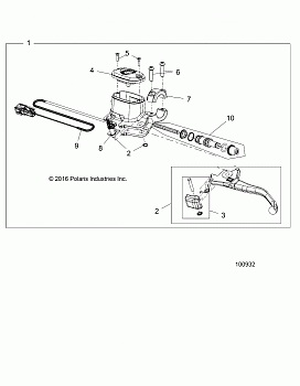 BRAKES, FRONT BRAKE LEVER and MASTER CYLINDER (TO 3/12/2018) - A19SDA57R1/SDE57R1 (100932)