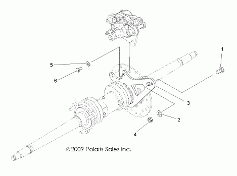 BRAKES, REAR CALIPER MOUNTING - A10NG50AA (49ATVCALIPERMTG10TB)