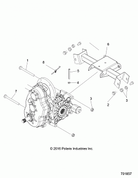 DRIVE TRAIN, MAIN GEARCASE MOUNTING - R18RMAE4G8/G9 (701857)