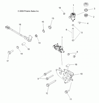 BRAKES, BRAKE PEDAL and MASTER CYLINDER - A15SVE95AW (49ATVBRAKEFOOT10SP850)